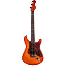 Magneto U-One Sonnet Modern US-2300  Flamed Amber Burst with Gig Bag