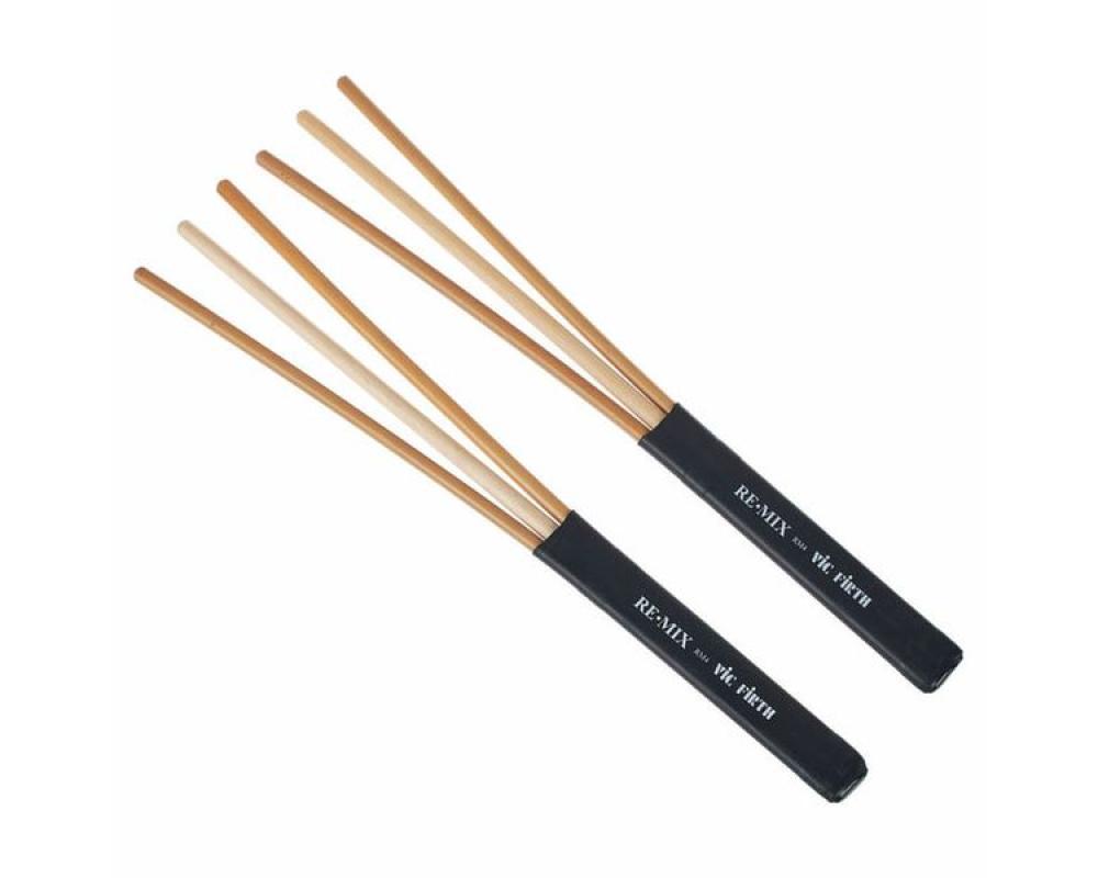 Vic Firth RM4 Remix Brushes Rattan Birch