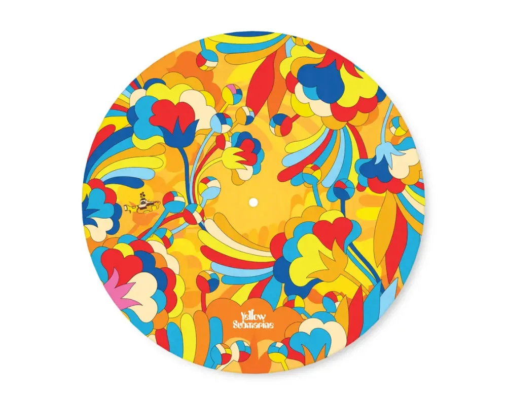 Daddario Slipmat Beatles Yellow Submarine Record Mat, Primrose Prairie