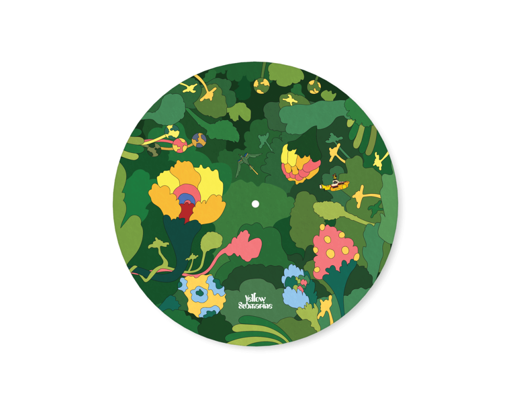 Daddario Slipmat Beatles Yellow Submarine Record Mat, Pepperland Woods