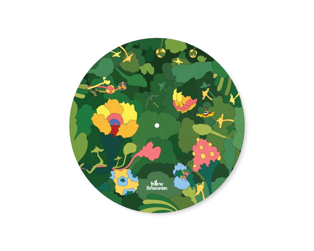 Daddario Slipmat Beatles Yellow Submarine Record Mat, Pepperland Woods