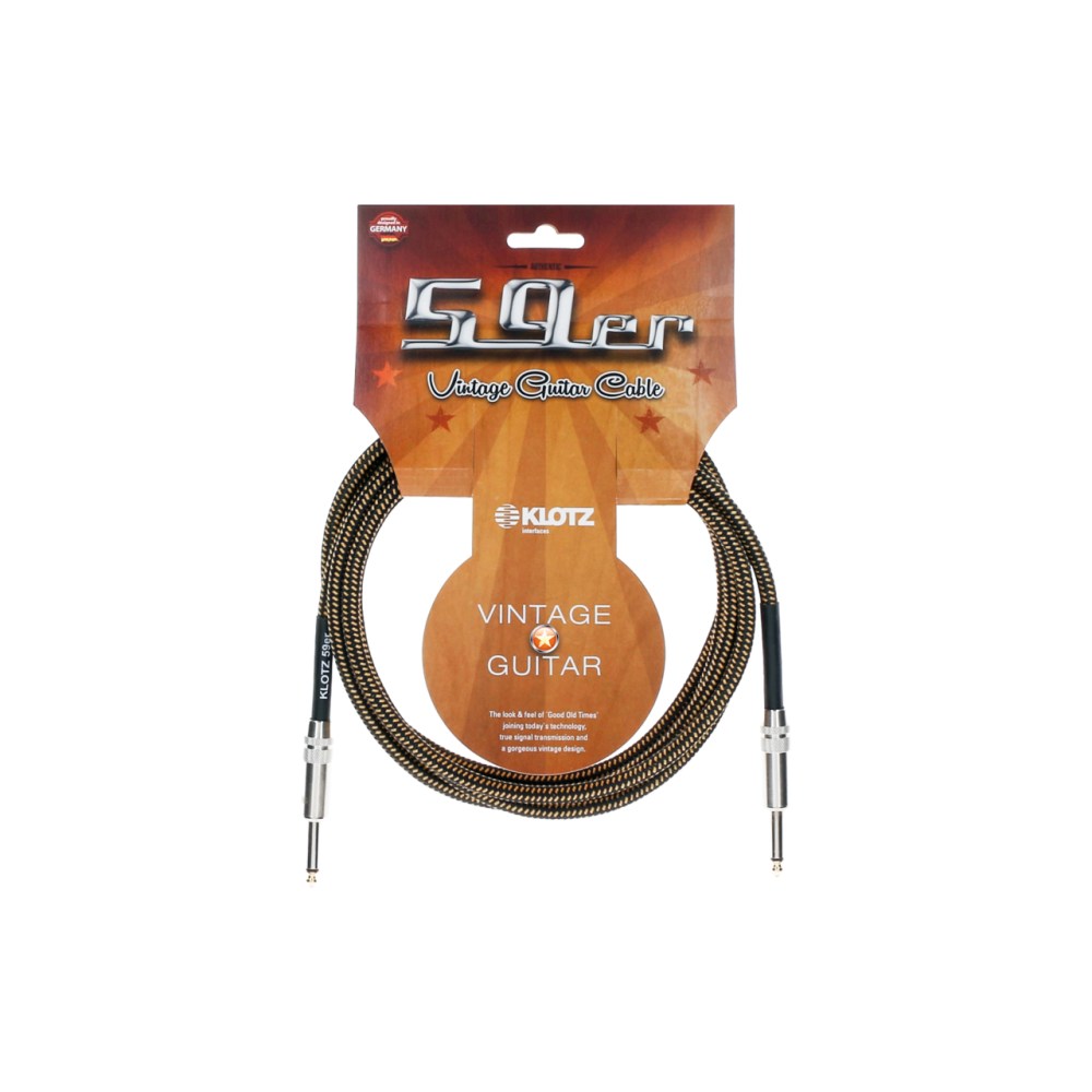 Klotz Vintage 59er Guitar Cable Jack 2p - Jack 2p, 6m