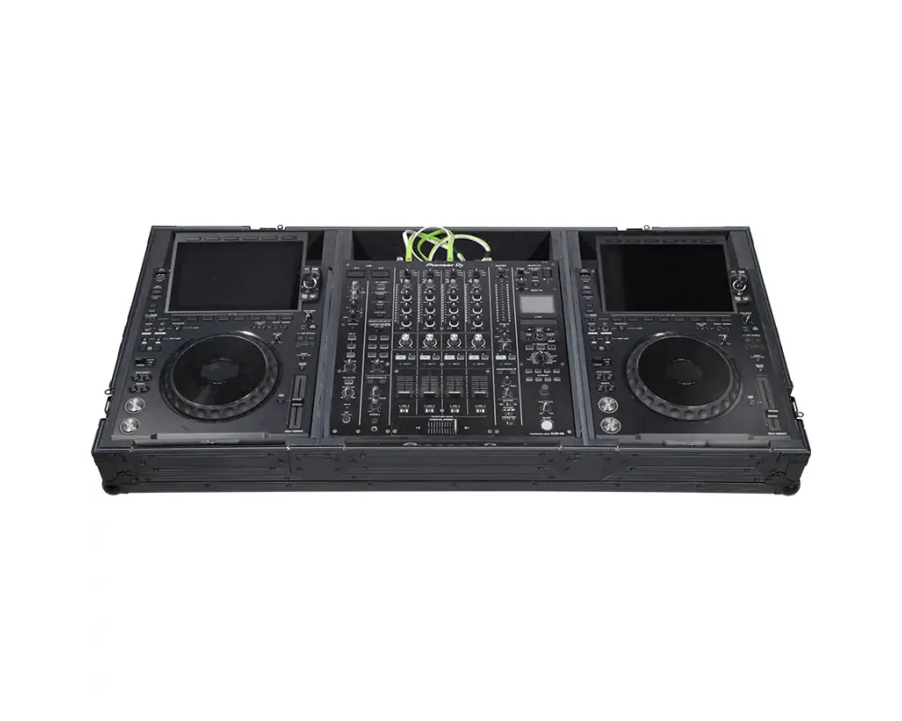 Walkasse Flight Case Alphatheta CDJ-3000X - DJM-V10/V10LF Black (Wheels)