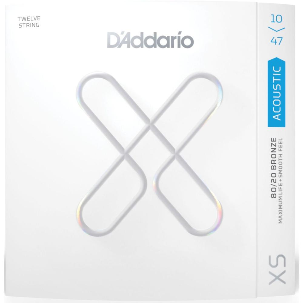 Daddario XSABR1047-12 10-47 Light 12-String, XS 80/20 Bronze Coated