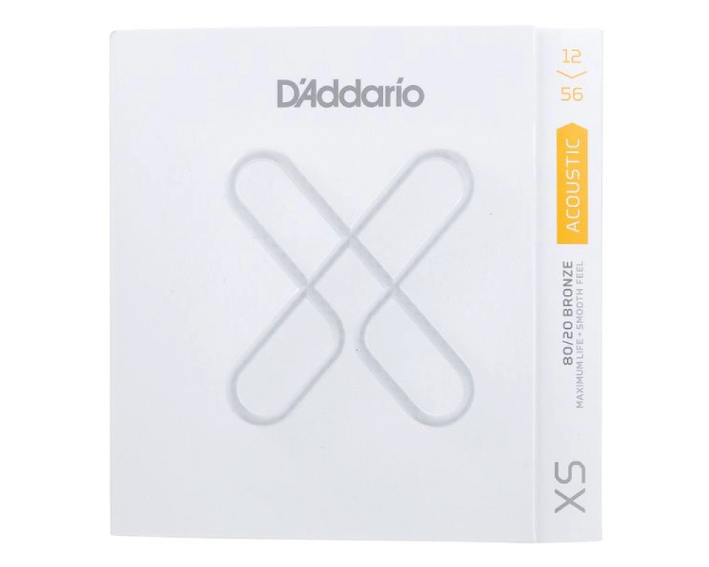 Daddario XSABR1256 12-56 Light Top/Medium Bottom, XS 80/20 Bronze Coated