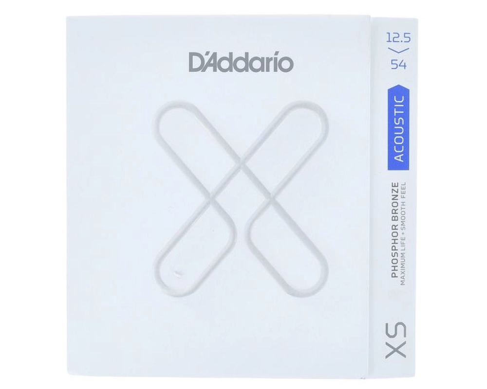 Daddario XSAPB12554 12.5-54 Light Plus, XS Phosphor Bronze Coated