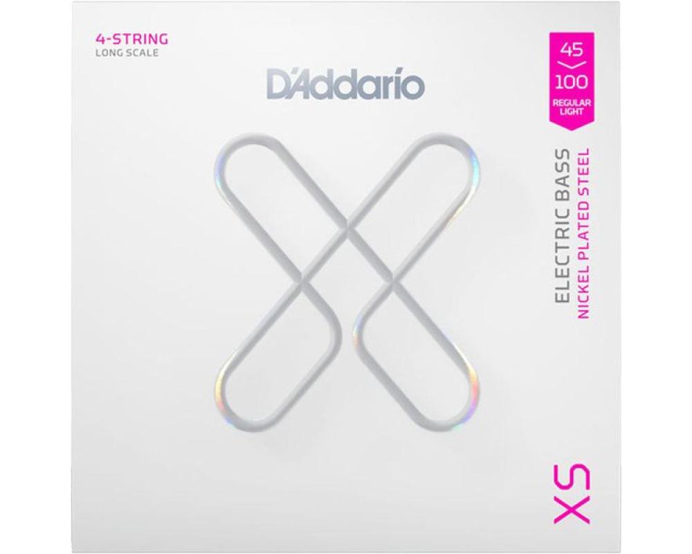Daddario XSB45100 45-100 Regular Light, Long Scale Coated Bass Strings