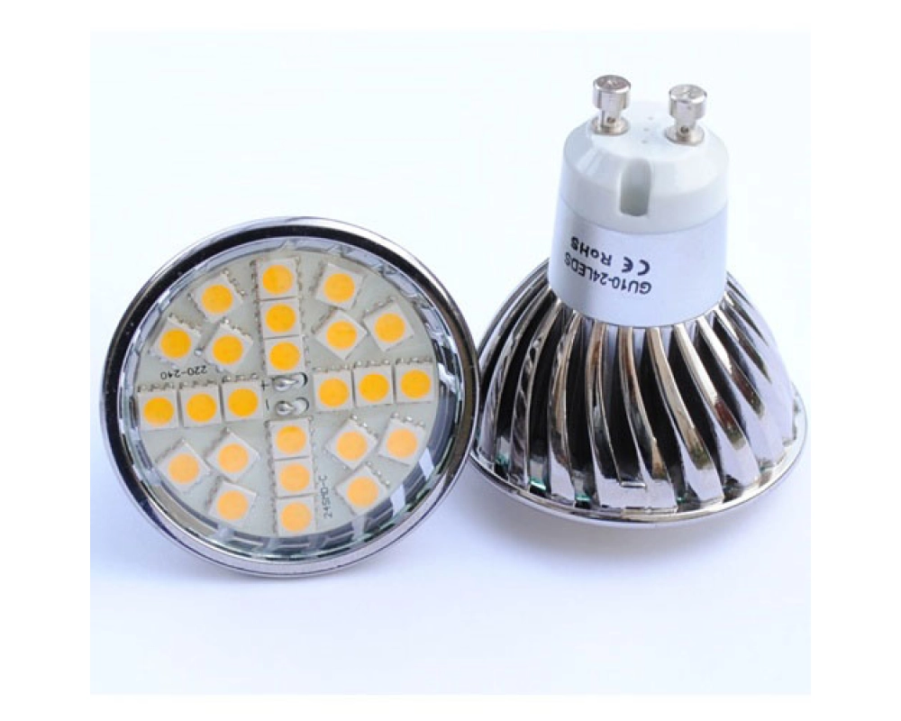 Art System 24 leds (smd5050) GU10 230V, branco frio 6400ºk