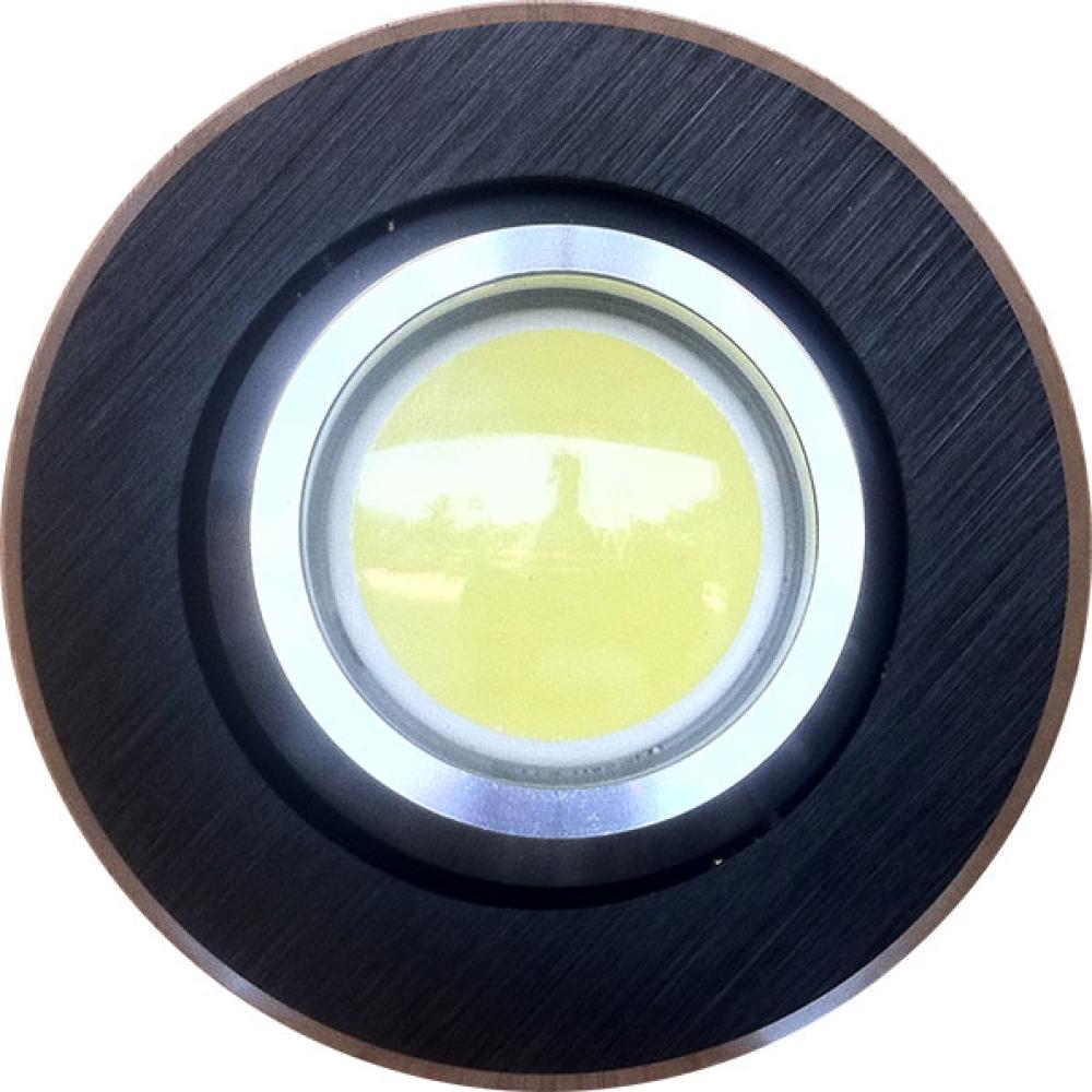Art System 1 led de 3w, 230v,  branco frio 6400ºk, espelho preto redondo