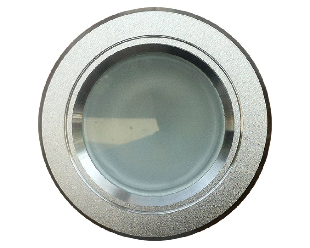 Art System 1 leds de 6w, 230v,branco frio 6400ºk,espelho cinza redondo, 120x40m