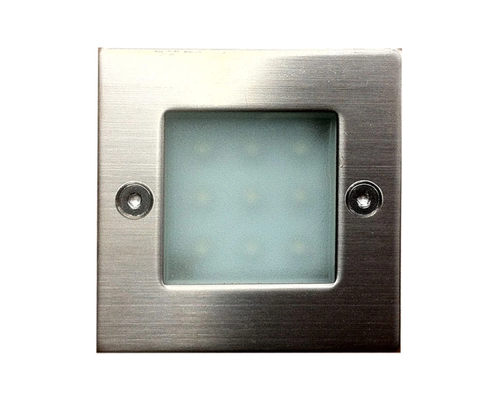 Art System 230V, 9x5mm LED, 0.8W, IP54, ALU, branco frio 71X71X51mm