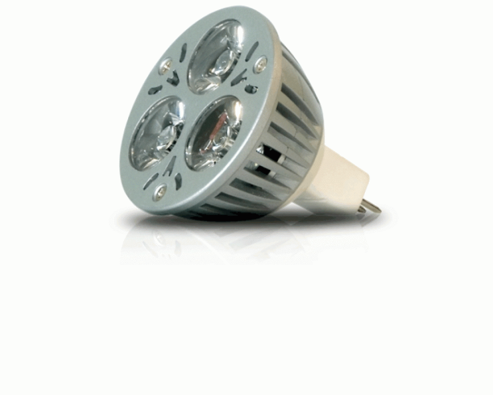 Art System 3 leds de 1w-12v, encaixe mr16 branco quente