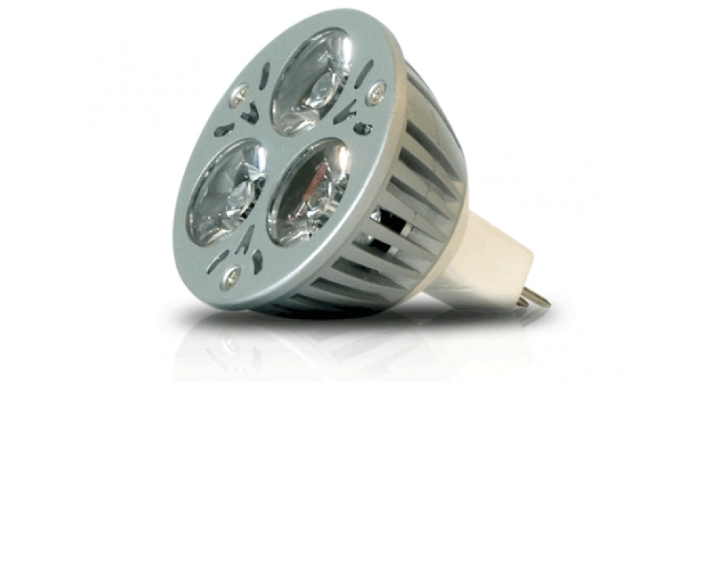 Art System 3 leds de 1w-12v, encaixe mr16 branco quente