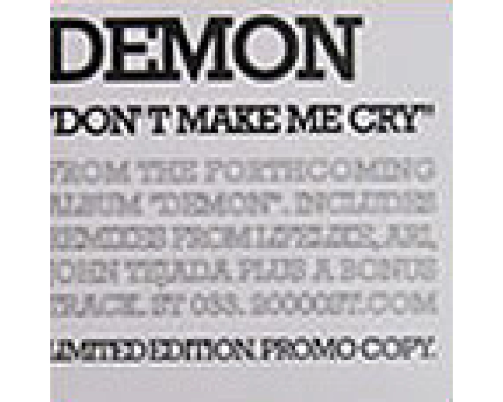 Demon / gonna make me cry - gonna make me cry