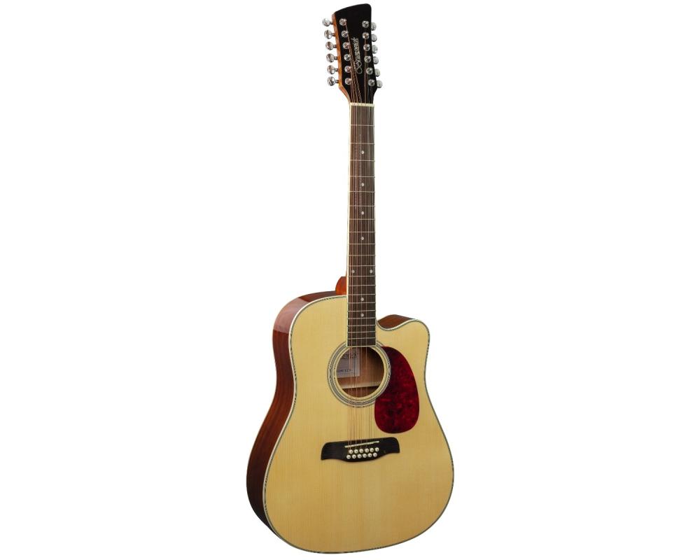 Brunswick Dreadnought Cutaway 12 String Natural