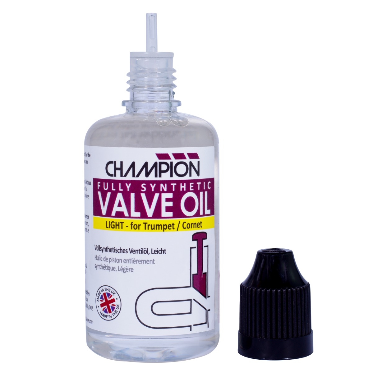 Champion Premium Fully Synthetic Valve Oil - Light - 50ml Bottle (similar to Blue Juice)