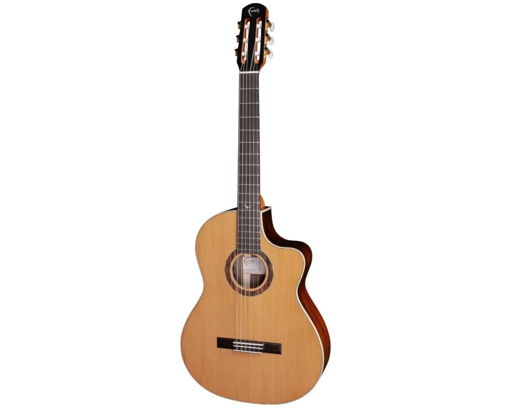 Faith HiGloss 3 Lyra Nylon String Cut/Electro - 3-Piece Rosewood