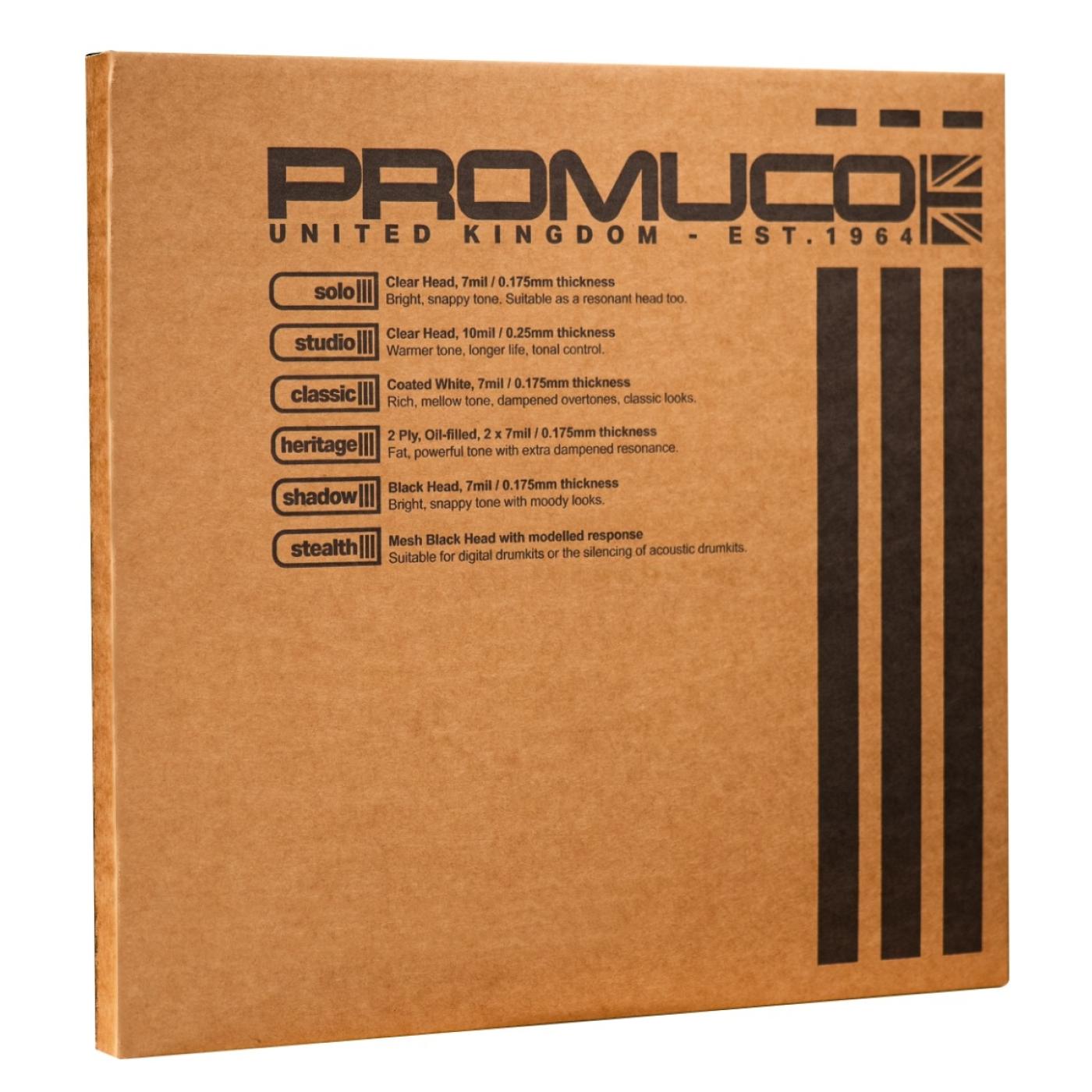 Promuco Heritage Drumhead 2-Ply Oil-Filled Bass Drum 20