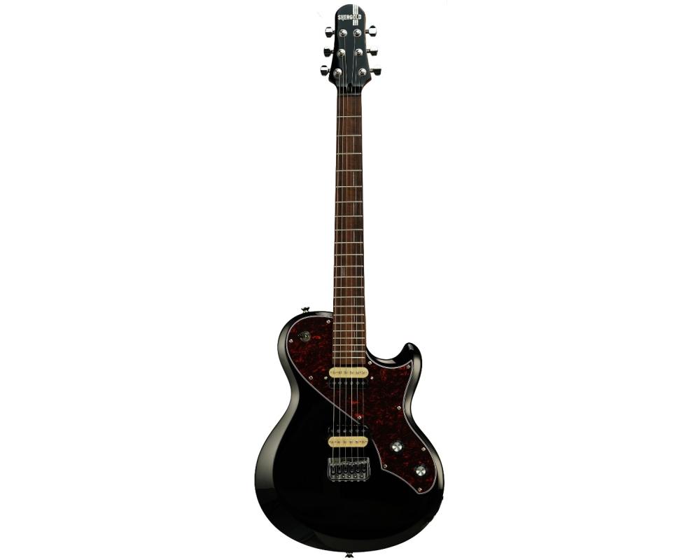 Shergold Provocateur Standard SP12 Solid Black Gloss