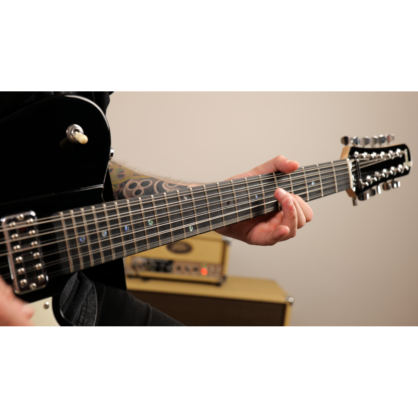 Shergold Telstar Standard ST14 Black 12-String