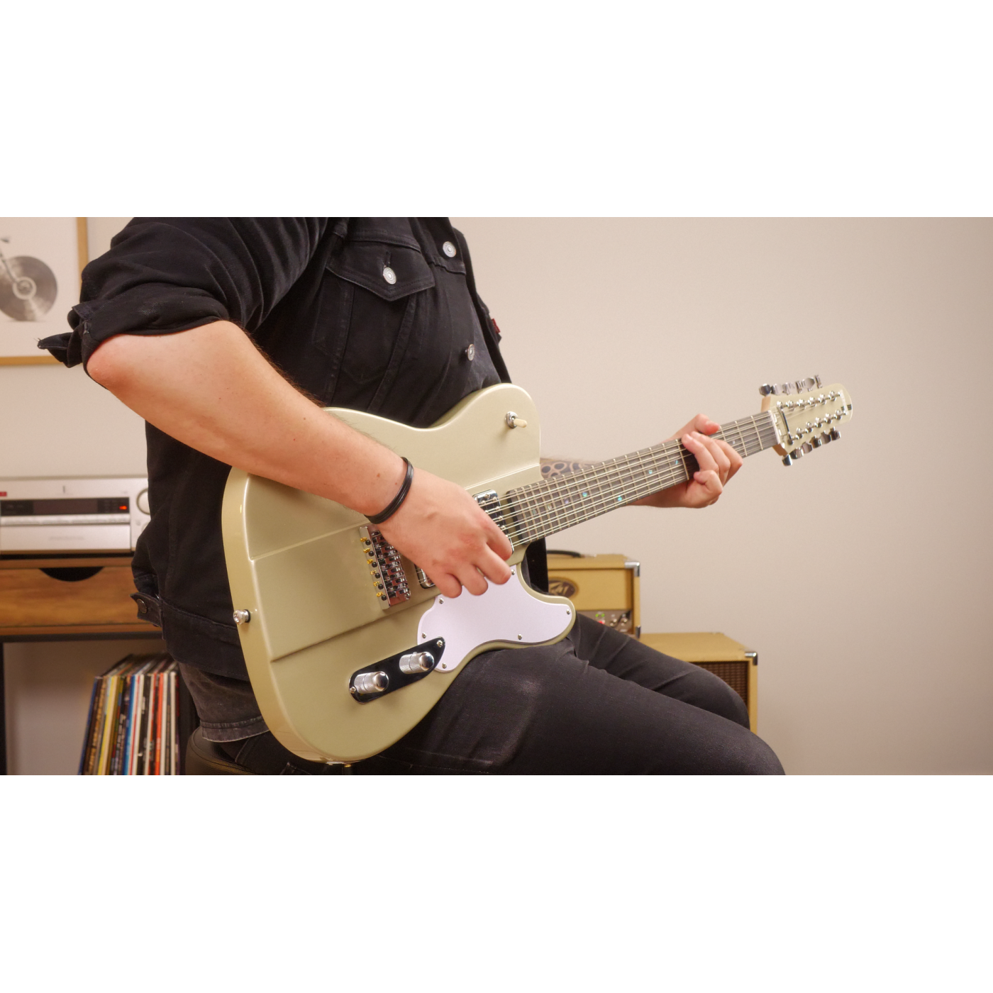 Shergold Telstar Standard ST14 Champagne Gold 12-String