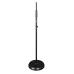 TGI Microphone Stand. Straight. Round Heavy Base.