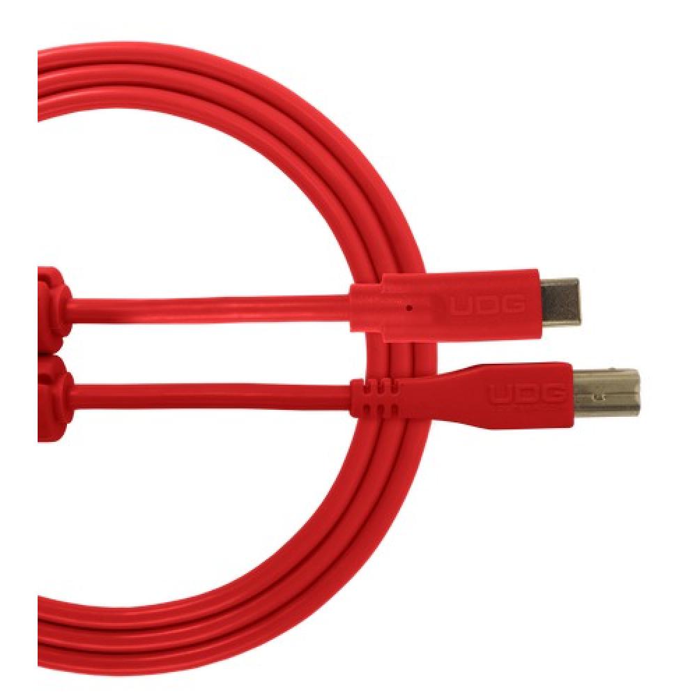UDG Ultimate Audio Cable USB 2.0 C-B Straight 1,5m Red