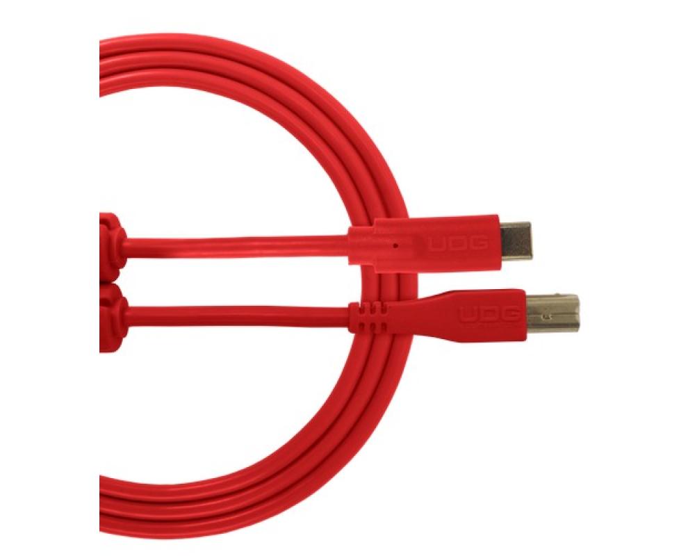 UDG Ultimate Audio Cable USB 2.0 C-B Straight 1,5m Red